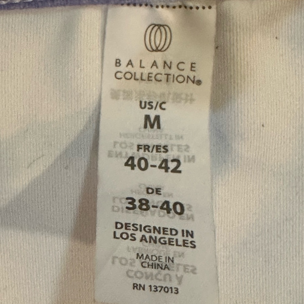 Balance Collection Purple and White Leggings - Picture 6 of 8